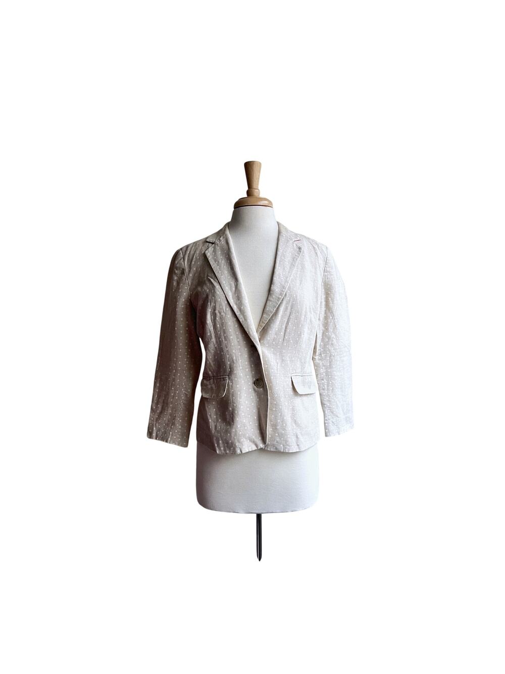 Banana Republic | Polka Dot Cream Blazer